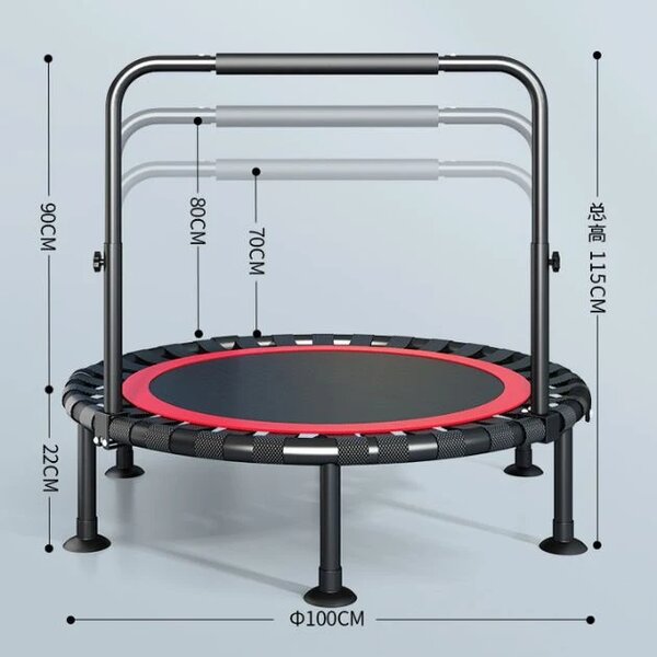 Trampolină Pliabilă Bouncepro™ Cu Mânere Ajustabile