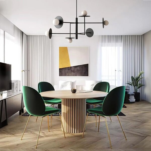 Lampa APP1668-6CP Black