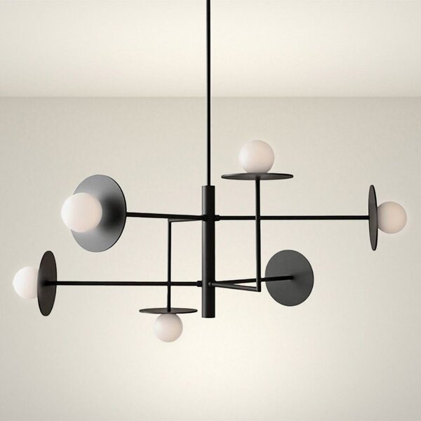 Lampa APP1668-6CP Black