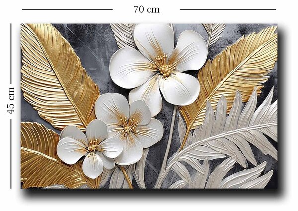 Tablou 895FNA1140, multicolor, panza/lemn, 70x45 cm