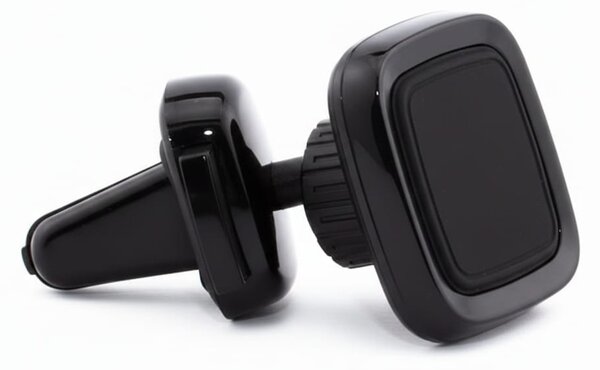 Suport magnetic de telefon pentru grila de ventilație auto, negru