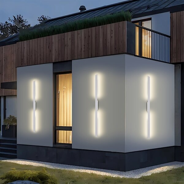 Brilagi - Aplică de perete LED pentru exterior LUNA LED/24W/230V 3000K IP65 100 cm albă CRI 90
