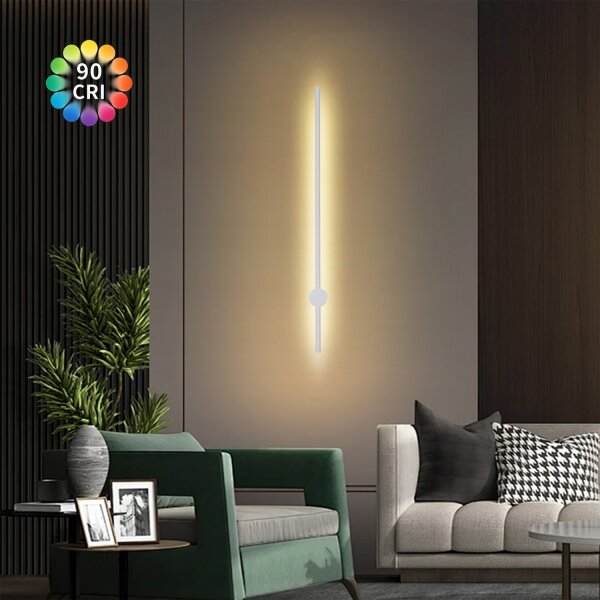 Brilagi - Aplică LED de exterior AURA, 20 W, 230 V, 3000 K, IP54, 97 cm, alb, CRI 90