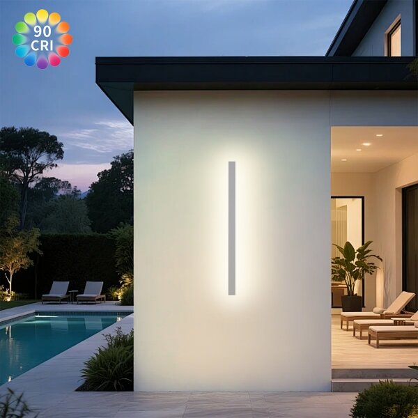 Brilagi -LED Lampă de perete pentru exterior LINEAR LED/22W/230V 3000K IP65 100 cm alb CRI 90