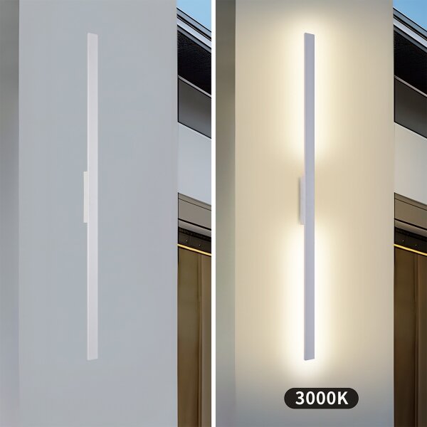 Brilagi - aplică de perete LED pentru exterior LUNA LED/30W/230V 3000K IP65 150 cm albă CRI 90