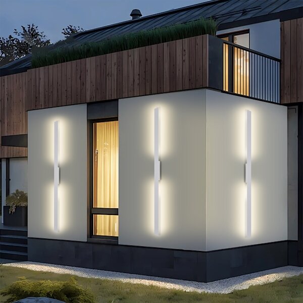 Brilagi - aplică de perete LED pentru exterior LUNA LED/30W/230V 3000K IP65 150 cm albă CRI 90