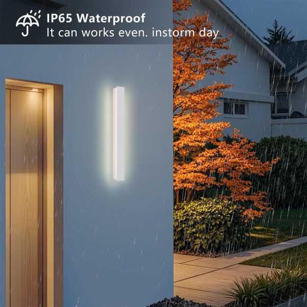 Brilagi - Aplică de perete LED LINEAR, 12W, 230V, 3000K, IP65, 50 cm, alb, CRI 90