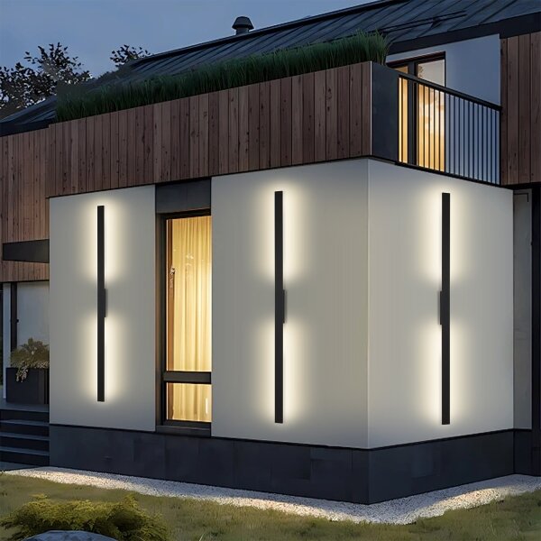 Brilagi LUNA - Aplică LED de exterior, 30W/230V, 4000K, IP65, 150 cm, negru, CRI 90