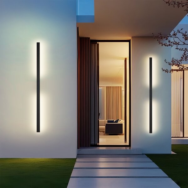 Brilagi LUNA - Aplică LED de exterior, 30W/230V, 4000K, IP65, 150 cm, negru, CRI 90