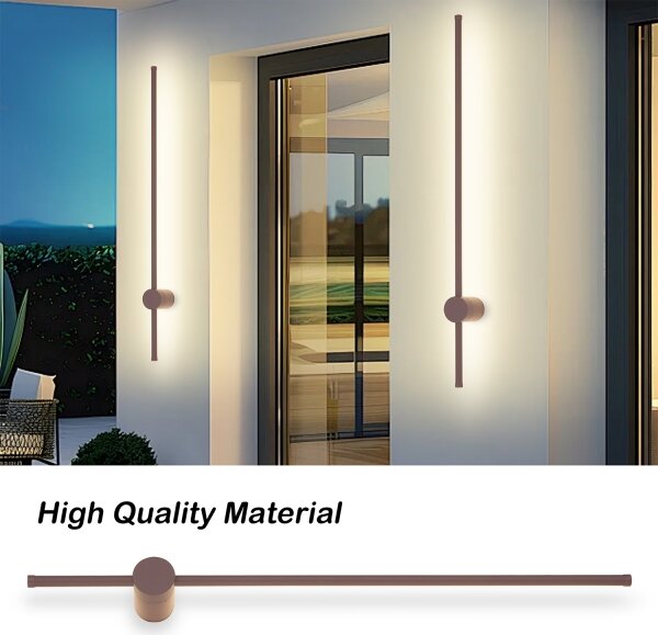 Brilagi - Aplica de exterior LED AURA LED/20W/230V 3000K IP54 97 cm maro IRC 90