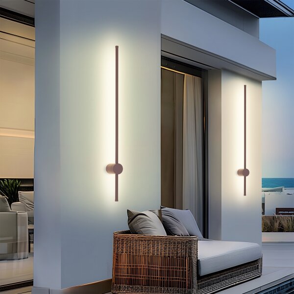 Brilagi - Aplica de exterior LED AURA LED/20W/230V 3000K IP54 97 cm maro IRC 90