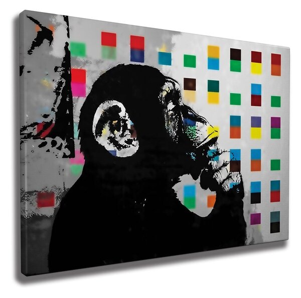 Tablou WY162, multicolor, panza, 100x70 cm