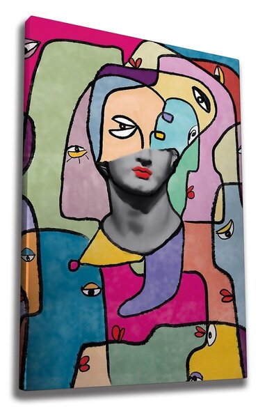Tablou WY212, multicolor, panza, 50x70 cm