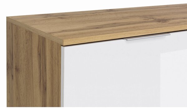 Comoda alba lemn Zele, 104X41X106 CM
