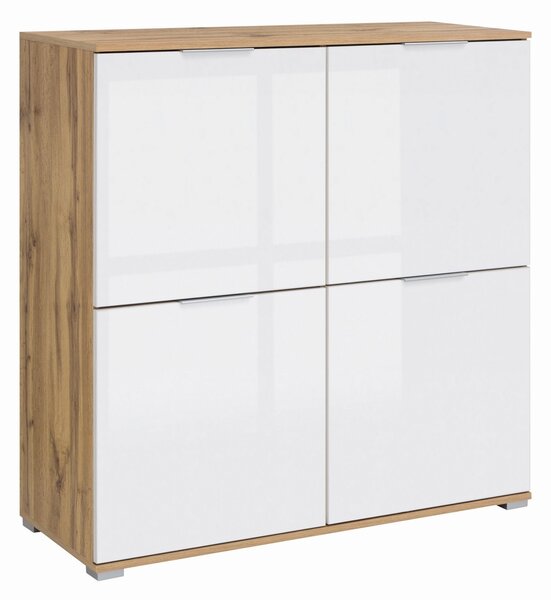Comoda alba lemn Zele, 104X41X106 CM