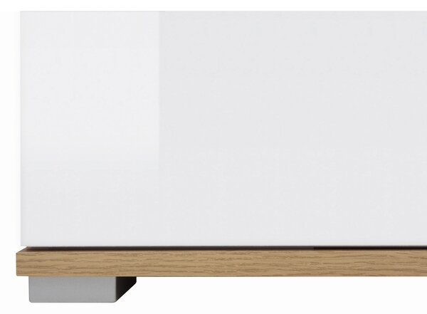 Comoda alba lemn Zele, 104X41X106 CM