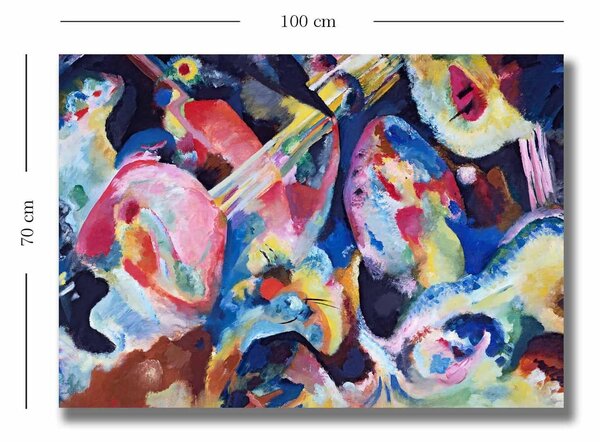 Tablou 677VSL1164, multicolor, panza, 100x70 cm