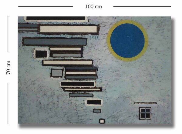 Tablou 677VSL1150, multicolor, panza, 100x70 cm