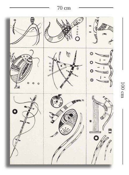 Tablou 677VSL1145, crem, panza, 70x100 cm