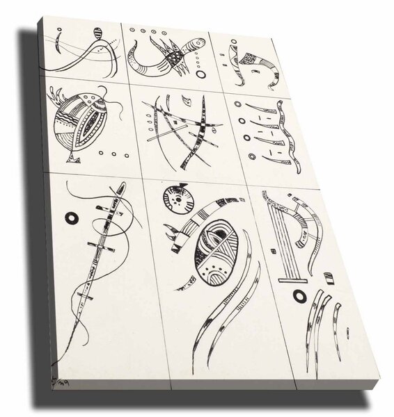 Tablou 677VSL1145, crem, panza, 70x100 cm
