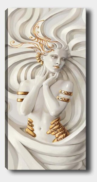 Tablou 483TNS1905, crem, panza, 30x80 cm