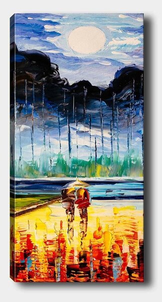 Tablou 451ERN1998, multicolor, panza, 50x120 cm
