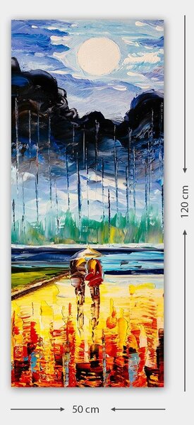 Tablou 451ERN1998, multicolor, panza, 50x120 cm