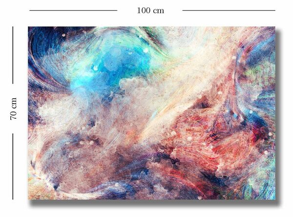 Tablou 252SGH1470, multicolor, panza, 100x70 cm