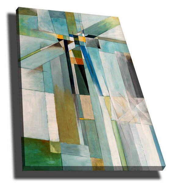 Tablou 252SGH1482, multicolor, panza/lemn, 70x100 cm