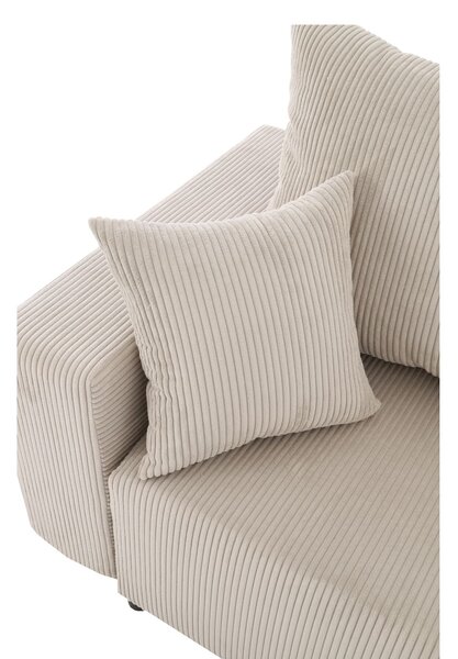 Set: canapea de colț extensibilă Sora L (242 cm) + măsuță auxiliară cu înălțime reglabilă Alto HM