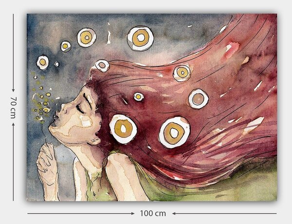 Tablou 441HPE2824, multicolor, panza, 100x70 cm