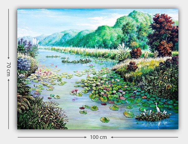 Tablou 441HPE2821, multicolor, panza, 100x70 cm