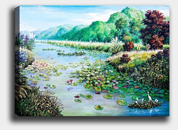 Tablou 441HPE2821, multicolor, panza, 100x70 cm
