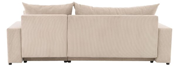 Set: canapea de colț extensibilă Sora L (242 cm) + măsuță auxiliară cu înălțime reglabilă Alto HM