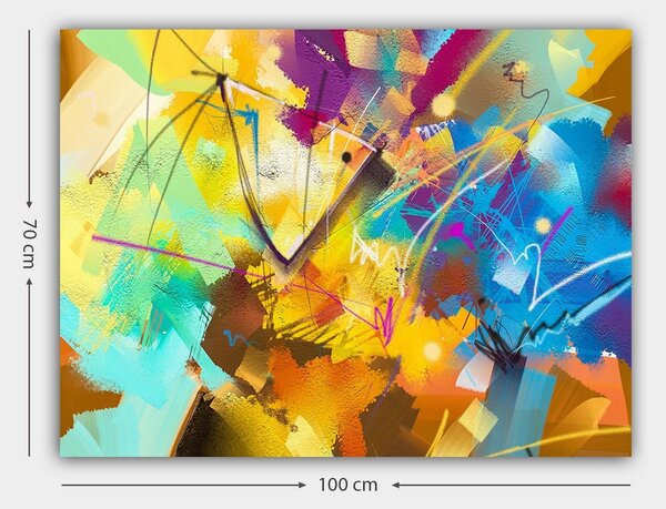 Tablou 441HPE2674, multicolor, panza, 100x70 cm
