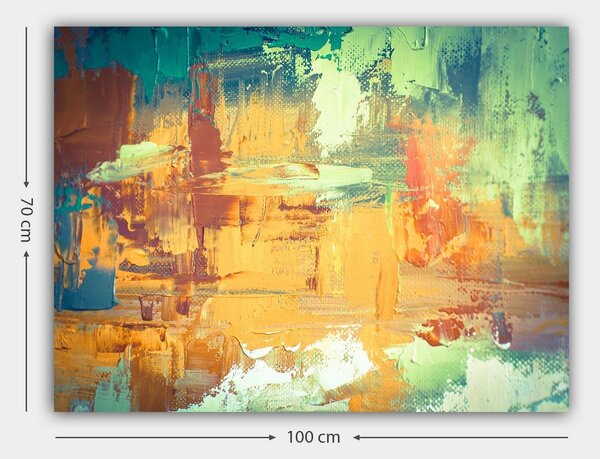 Tablou 441HPE2427, multicolor, panza, 100x70 cm