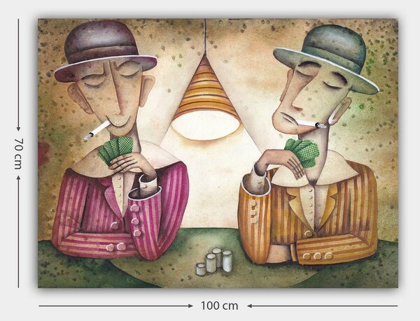 Tablou 441HPE2342, multicolor, panza, 100x70 cm