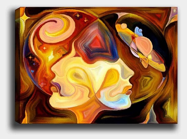 Tablou 441HPE1680, multicolor, panza, 100x70 cm
