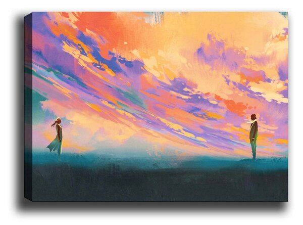 Tablou 529TCR1552, multicolor, panza, 100x70 cm