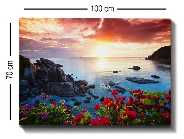Tablou 529TCR1489, multicolor, panza, 100x70 cm