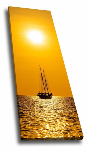 Tablou 887GLR1171, galben, panza, 30x90 cm