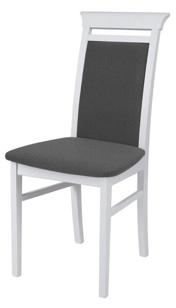 Scaun Idento, gri/alb, stofa/lemn, 44x57x95 cm