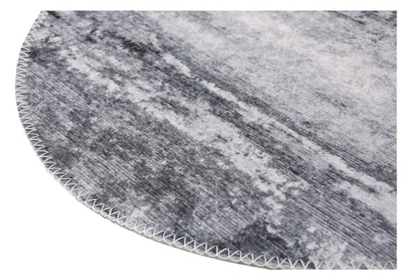 Covor gri lavabil rotund ø 80 cm – Vitaus