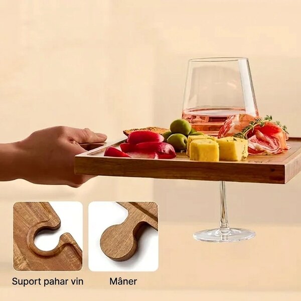 Puzzletray™ Set De Tăvi Din Lemn Pentru Servire