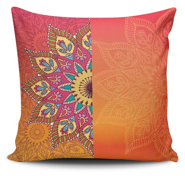Perna MANDALA-03, multicolor, bumbac/poliester, 43x43 cm