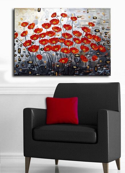 Tablou 237HRZ3276, multicolor, panza, 70x45 cm