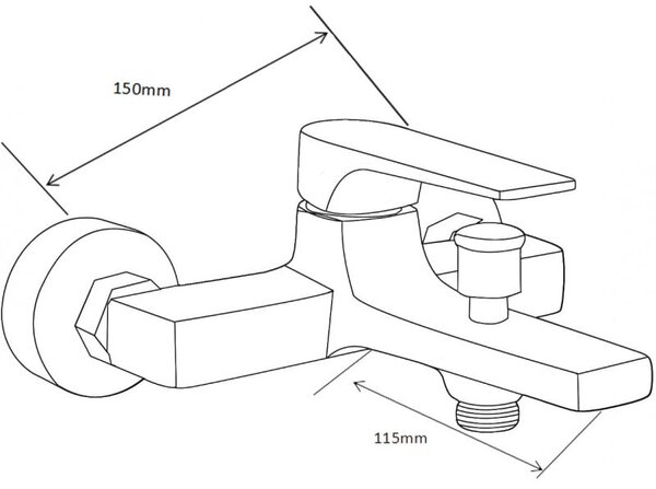 Mexen Lynx R62 set de cadă, auriu - 745913R62-50