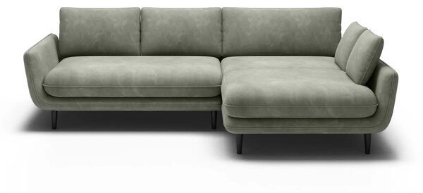 Coltar extensibil SOLANO, sezlong dreapta, stofa clasica albastru inch