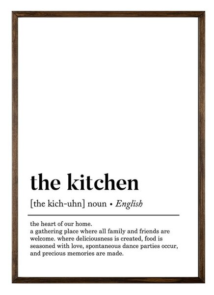 Poster cu ramă 50x70 cm Kitchen – Wallity