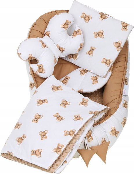 JAKS Set pentru pătuț din 7 piese ursuleț Teddy